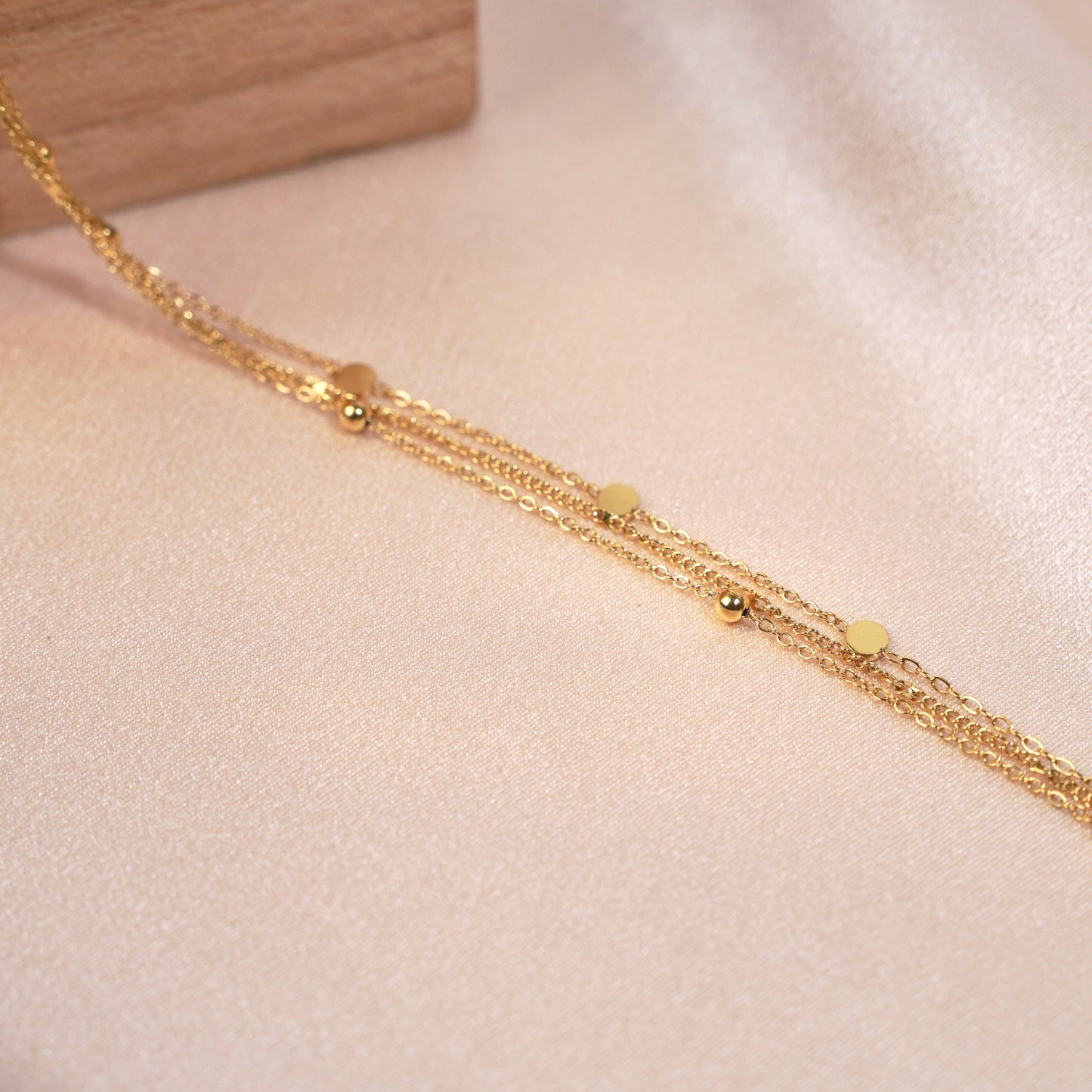Bracelet femme acier inoxydable triple rang