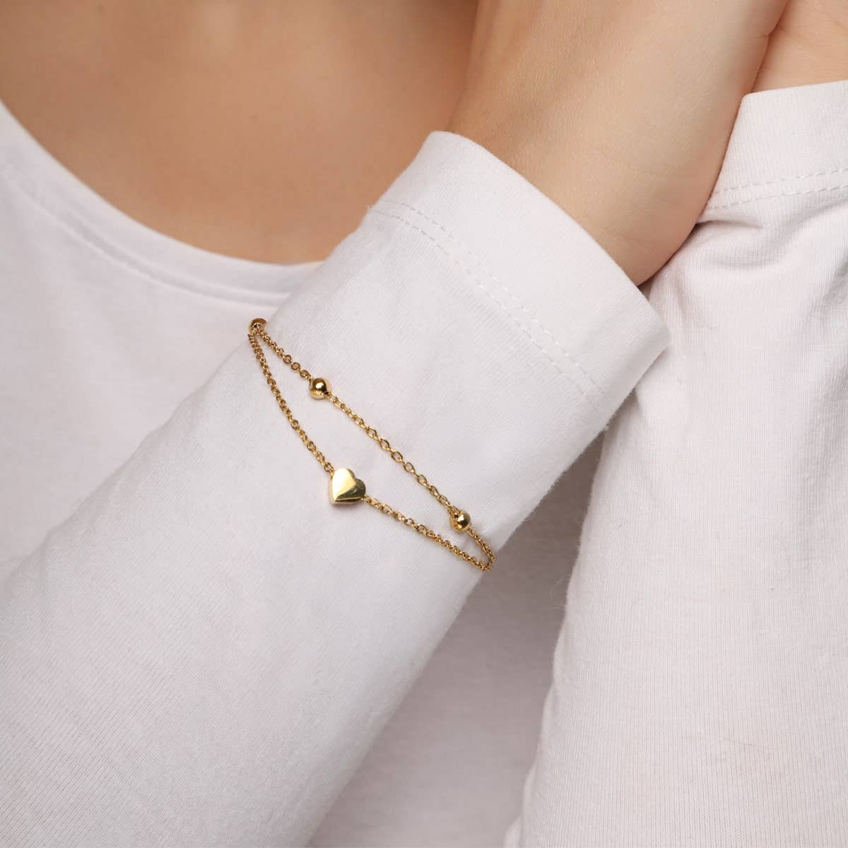 NOUVEAUTE ! Bracelet Heartbeat | Plaqué or 18K ou acier inoxydable poli