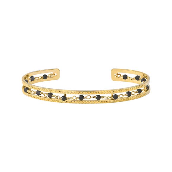 Jonc SABAH plaqué Or 18K