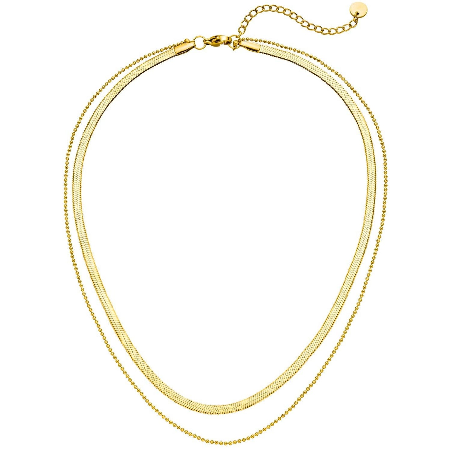 NOUVEAUTE ! Collier Sleeky | plaqué or 18 carats ou acier inoxydable hautement poli.