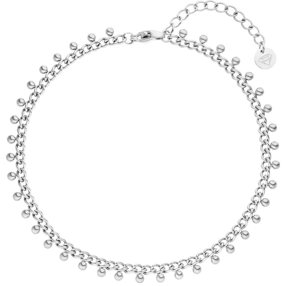 NOUVEAUTE ! Bracelet de cheville billes| plaqué or 18 carats ou acier inoxydable poli