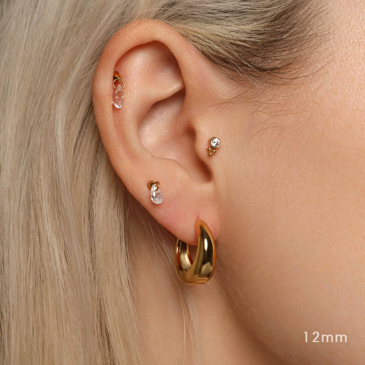NOUVEAUTE ! Boucles d'oreilles Kate | Plaqué or 18 carats ou acier chirurgical poli