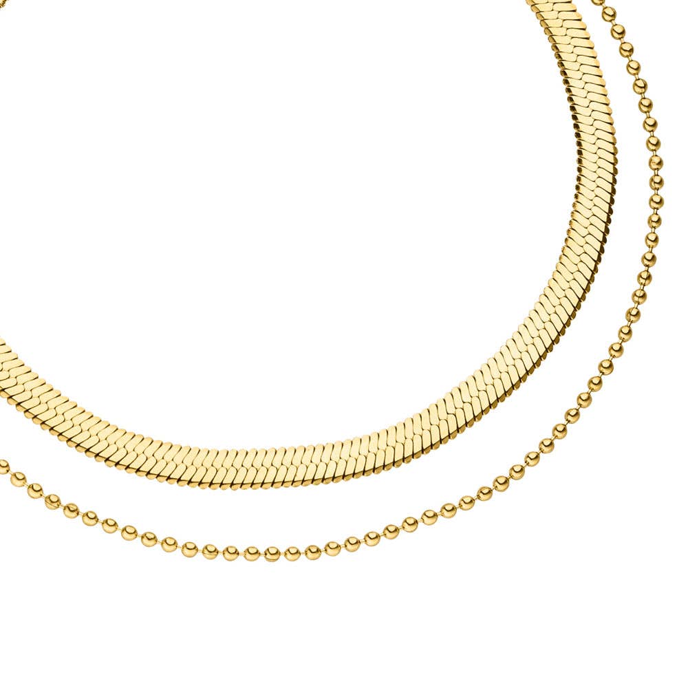 NOUVEAUTE ! Sleeky | bracelet plaqué or 18 carats ou acier inoxydable poli brillant.