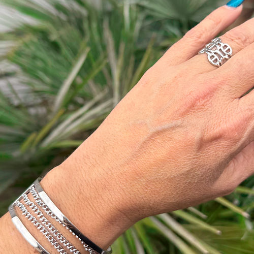 NOUVEAUTE ! Bague "Marinette" | Acier inoxydable doré ou gris