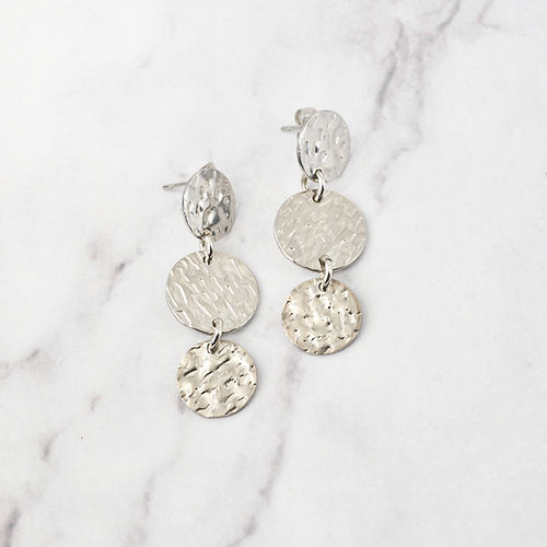 Boucles d'oreilles "Elga" | Acier inoxydable gris ou doré