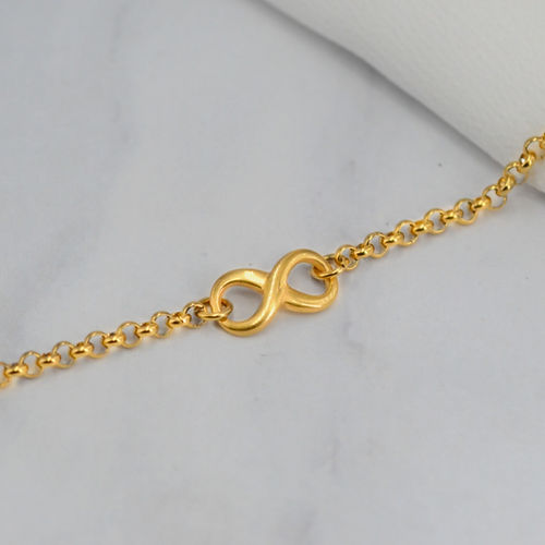 Bracelet "infini" | Acier inoxydable gris ou doré