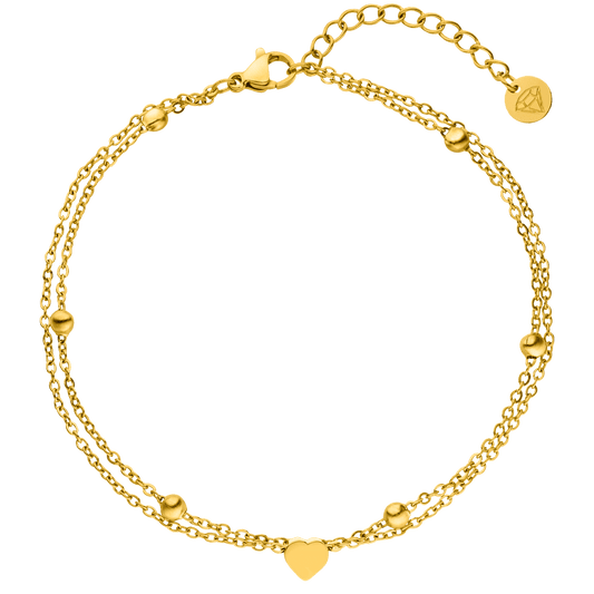 NOUVEAUTE ! Bracelet Heartbeat | Plaqué or 18K ou acier inoxydable poli
