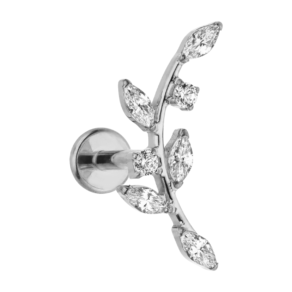 NOUVEAUTE ! Piercing "Mia" | Titane ou titane plaqué or