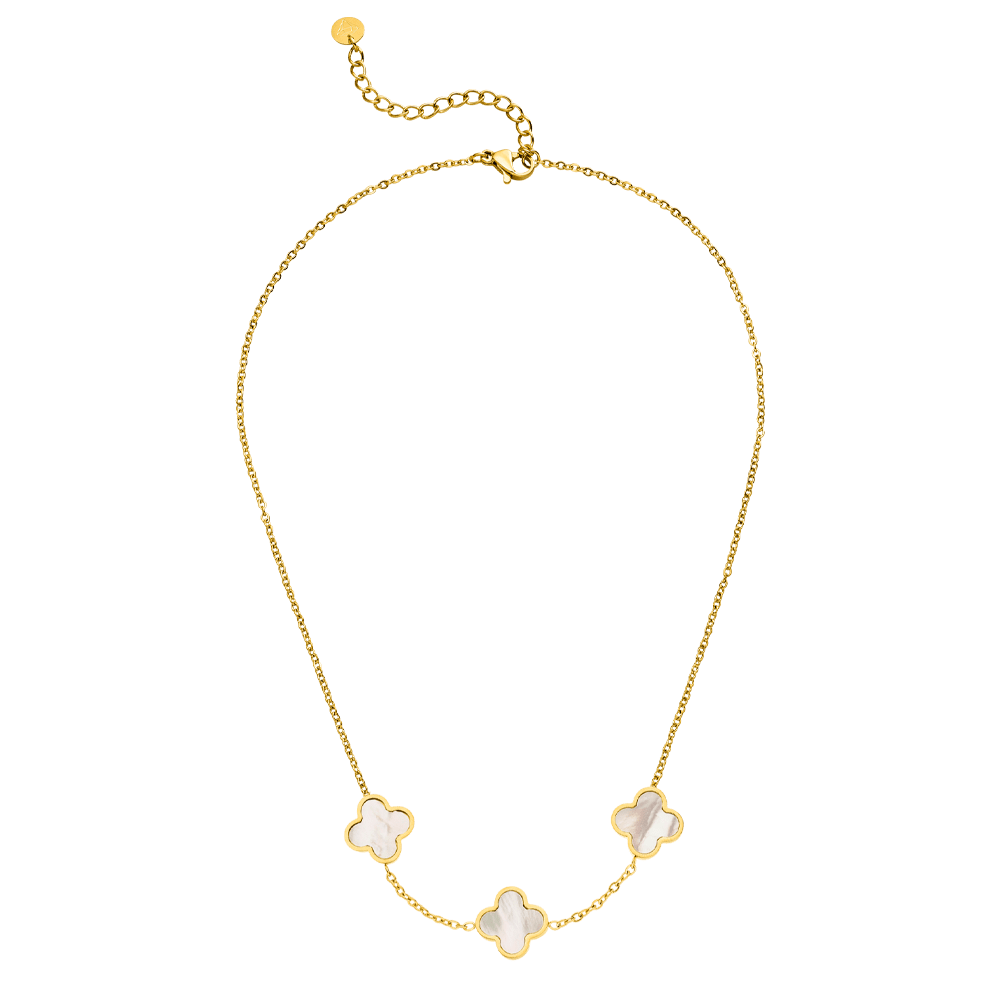 NOUVEAUTE ! Collier Trois Trèfles | Plaqué or 18K