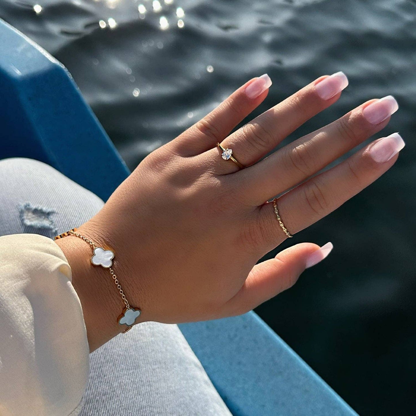 NOUVEAUTE ! Bague œil | plaqué or 18K