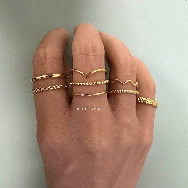 Bague « Souhaits » | Acier inoxydable gris ou doré