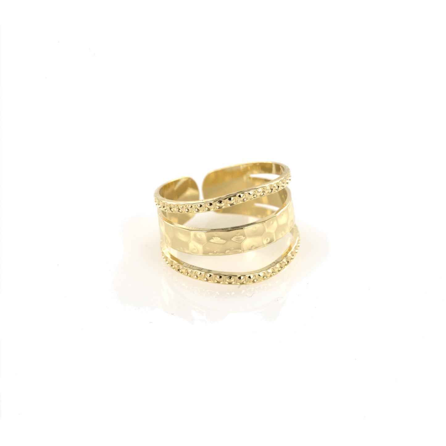 NOUVEAUTE ! Bague "Zoé" Perlée  | Plaqué or 18K