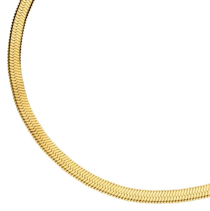 NOUVEAUTE ! Bracelet peau de serpent | plaqué or 18 carats ou acier inoxydable poli