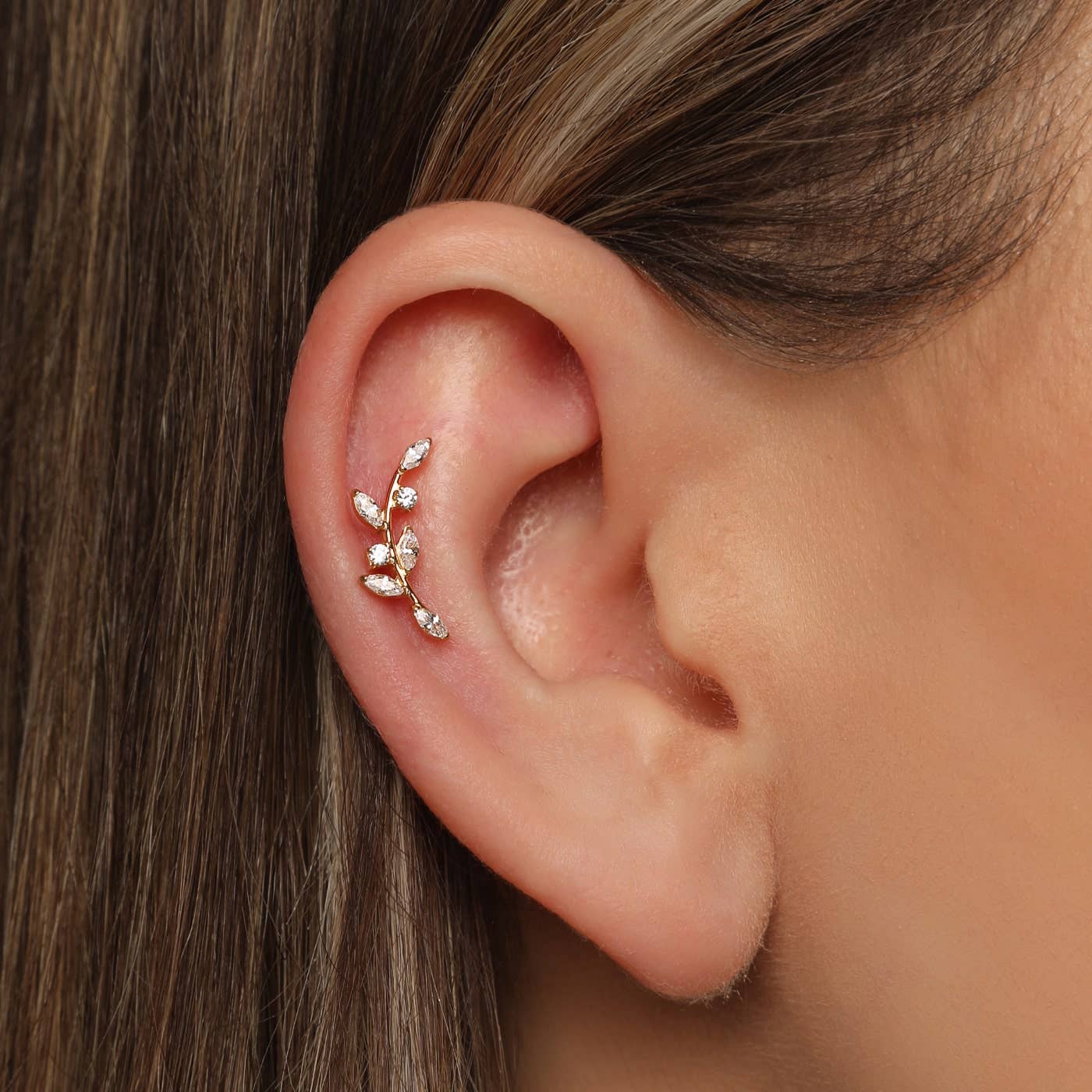 NOUVEAUTE ! Piercing "Mia" | Titane ou titane plaqué or
