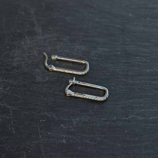 NOUVEAUTE ! Boucles d'oreille "Kimy" en argent 925 rhodié