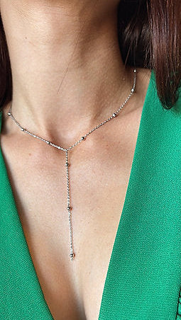 NOUVEAUTE ! Collier cravate "Strefa" | acier inoxydable argenté ou doré