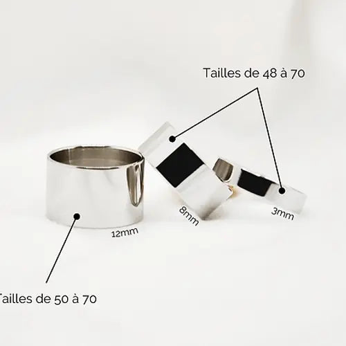 Bague "Slash Zéro" | Acier inoxydable gris