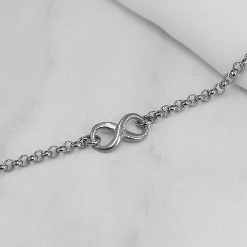 Bracelet "infini" | Acier inoxydable gris ou doré