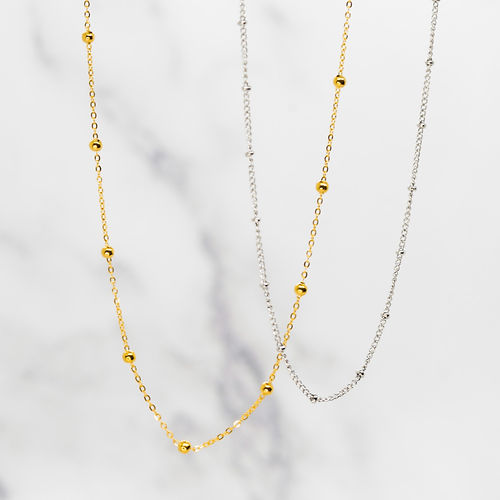 NOUVEAUTE ! Collier "Sfera" | Acier inoxydable doré ou gris