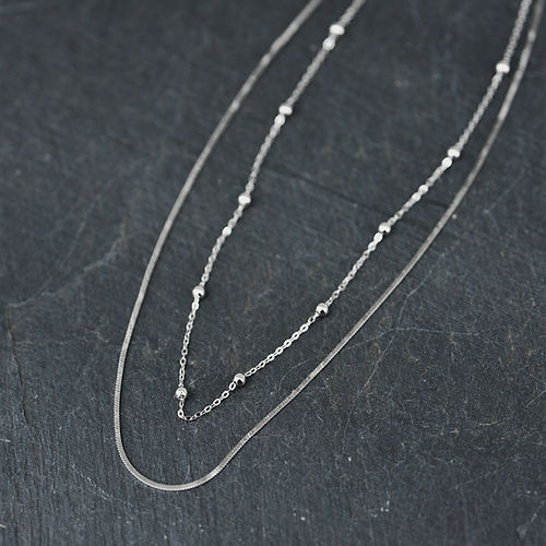 Collier "Lucy G" | Argent 925 millièmes rhodié ou rhodium doré