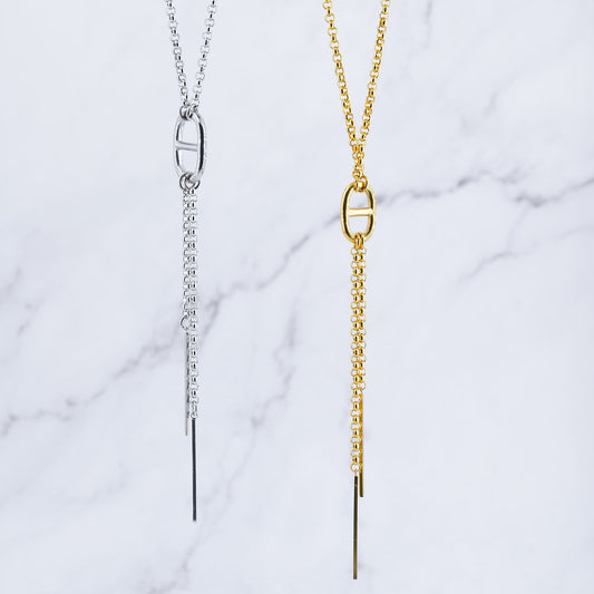 NOUVEAUTE ! Sautoir "Nina" | acier inoxydable doré