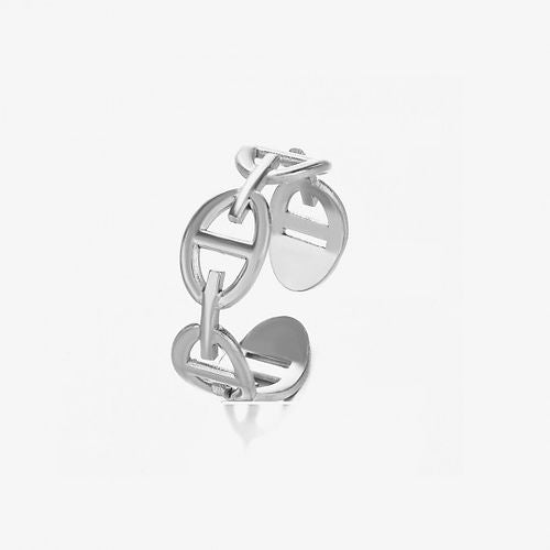 Bague "Marina" | Acier inoxydable gris ou doré